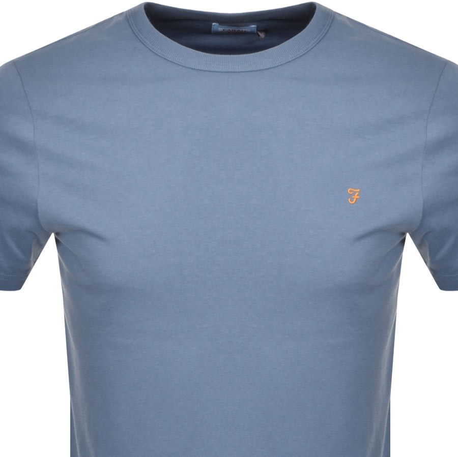 Alternative Image for ProductFarah Vintage Danny 100 Short Sleeved T Shirt Blue2